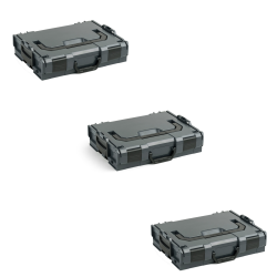 BOSCH SORTIMO Systembox L-BOXX anthrazit 3 x L-BOXX 102 & 2 x L-BOXX 136