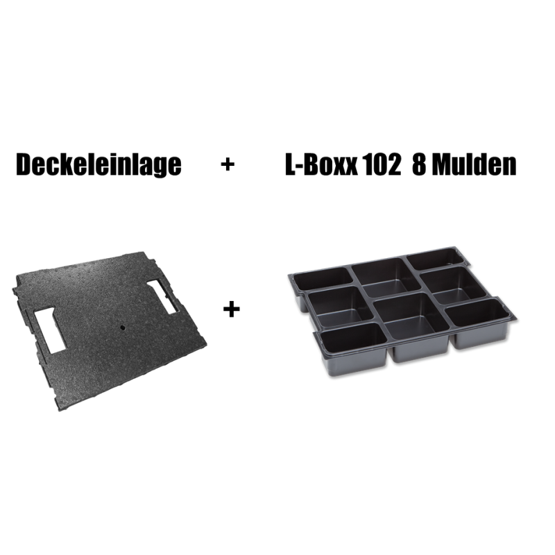 Kleinteileeinsatz 8 Mulden für die L-BOXX 102