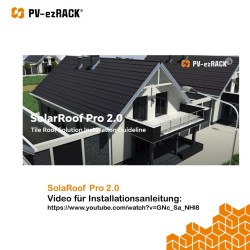 Ziegeldach PV Unterkonstruktion Komplettes Montageset für 24x Solar Module