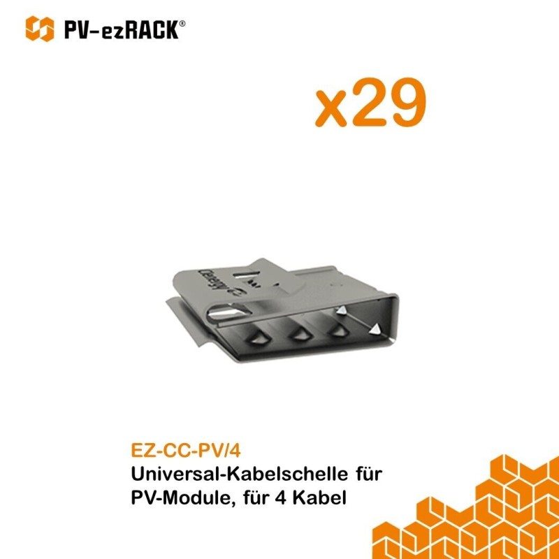 Ziegeldach PV Unterkonstruktion Komplettes Montageset für 24x Solar Module