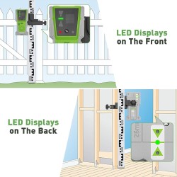 Huepar P04CG grüner 4D Selbstnivellierender Kreuzlinienlaser Set Mit Laser Detektor LR-8RG und Laser Brille