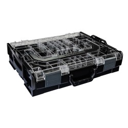 Sortimo Systemkoffer L-Boxx 102 Schwarz mit Transparentem Deckel Mit mit L-Boxx mini Deckel OPAK