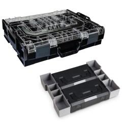 Sortimo Systemkoffer L-Boxx 102 Schwarz mit Transparentem Deckel Mit mit L-Boxx mini Deckel OPAK