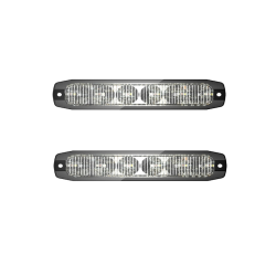 2er FIN6 LED-FRONTBLITZER 911SIGNAL - HWS SET GELB - WASSERDICHT