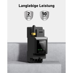 Anker Solarbank 2 PRO inkl. SmartMeter und Anker SOLIX BP1600 Erweiterungsspeicher-Bundle für Balkonkraftwerke
