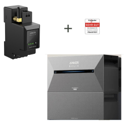 Anker Solarbank 2 PRO inkl. SmartMeter und Anker SOLIX BP1600 Erweiterungsspeicher-Bundle für Balkonkraftwerke