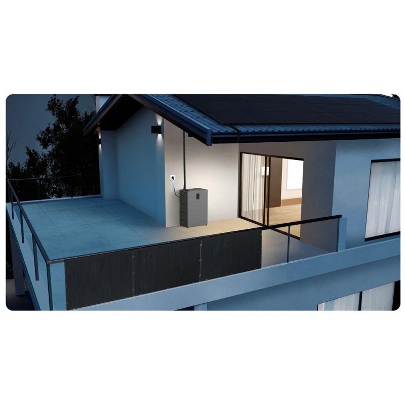 1760W Bifazial Balkonkraftwerk Set mit 2.56Wh Marstek Jupiter C plus