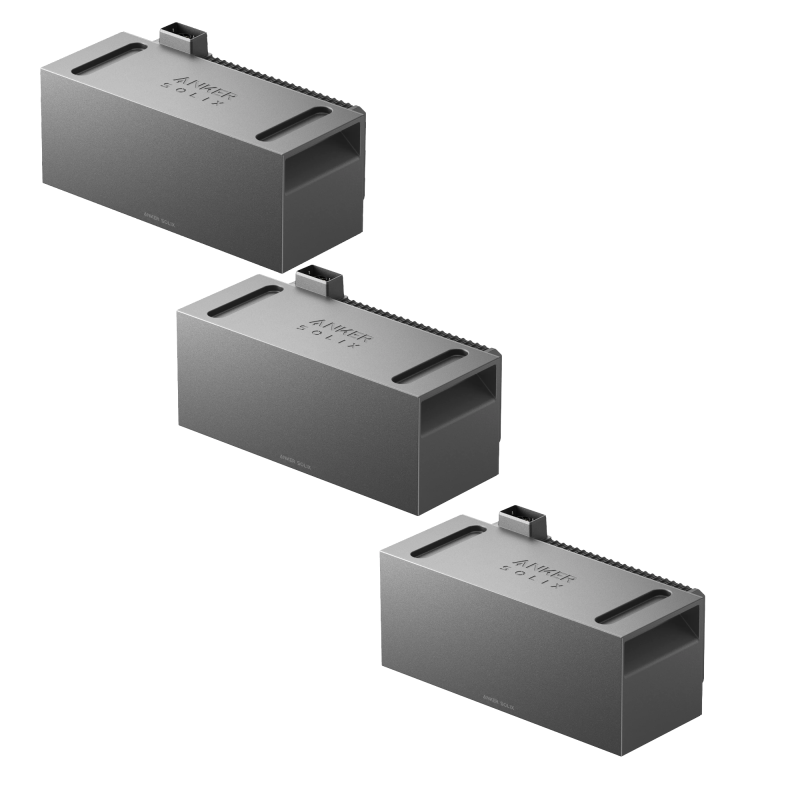3 Stücke ANKER SOLIX Solarbank 2 BP1600 Pro Erweiterungsbatterie Speicher 1600 Wh