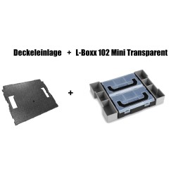 Insetboxen-Set L-Boxx mini Transparent Mit Deckeleinlage für W-BOXX/Sortimo L-Boxx 102