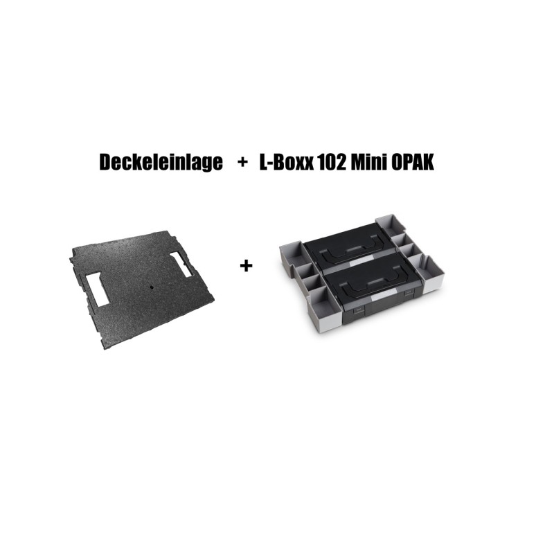 Insetboxen-Set L-Boxx mini OPAK Mit Deckeleinlage für W-BOXX/Sortimo L-Boxx 102