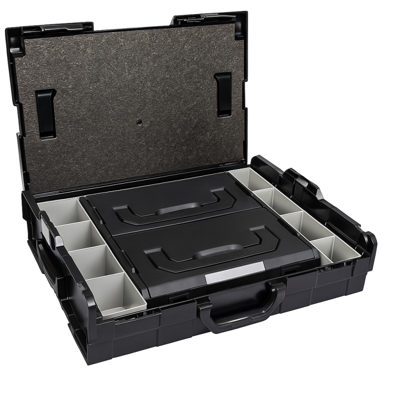 Sortimo Systemkoffer L-Boxx 102 anthrazit/Bosch kompatibel mit L-Boxx mini und Deckeleinlage