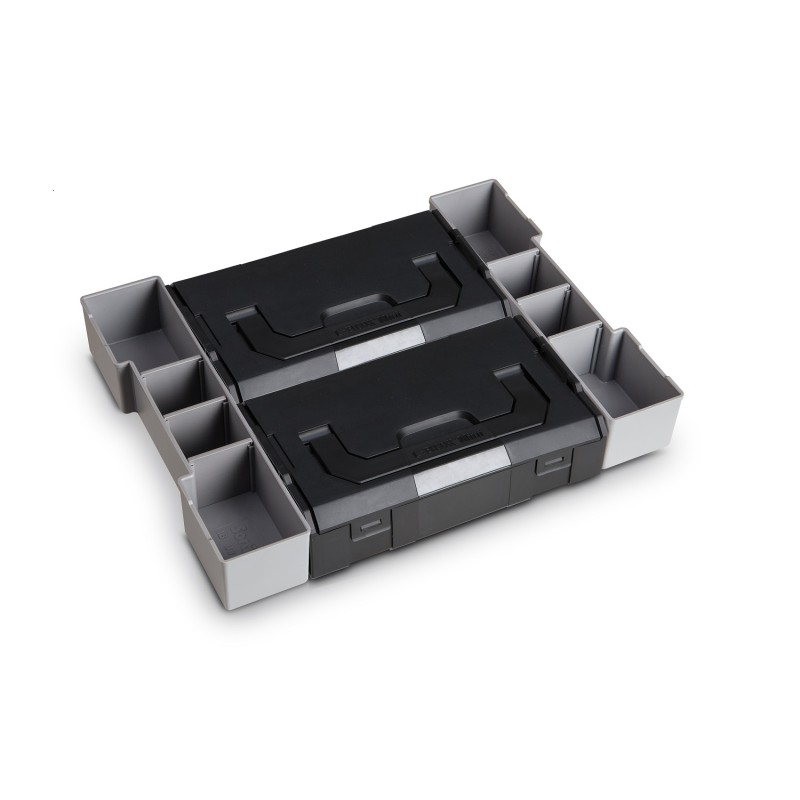 Sortimo Systemkoffer L-Boxx 102 anthrazit/Bosch kompatibel mit L-Boxx mini und Deckeleinlage