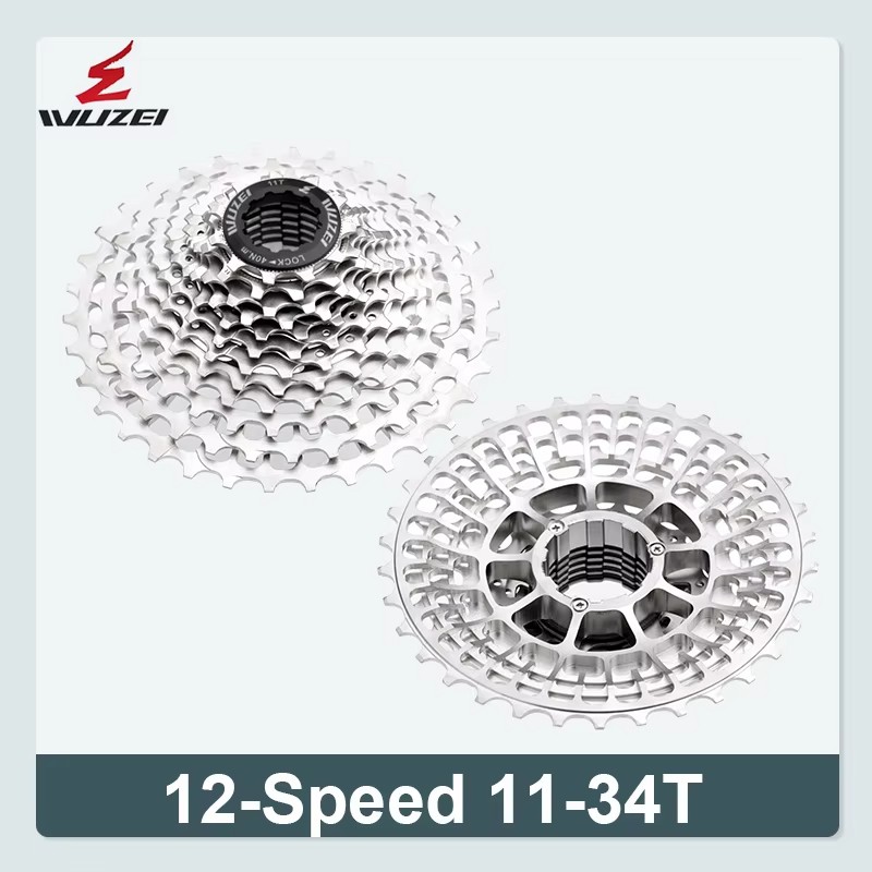 WUZEI Ultraleichte CNC Rennrad Kassette – 11/12-fach, 28–36T, kompatibel mit Shimano HG