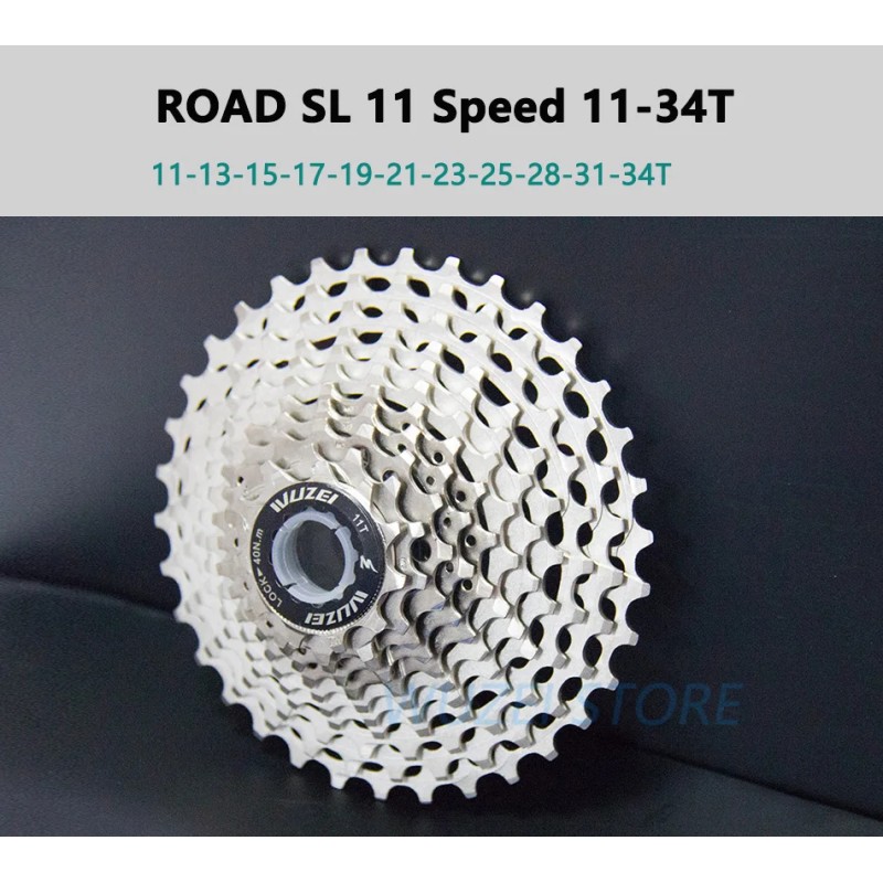 WUZEI Ultraleichte CNC Rennrad Kassette – 11/12-fach, 28–36T, kompatibel mit Shimano HG