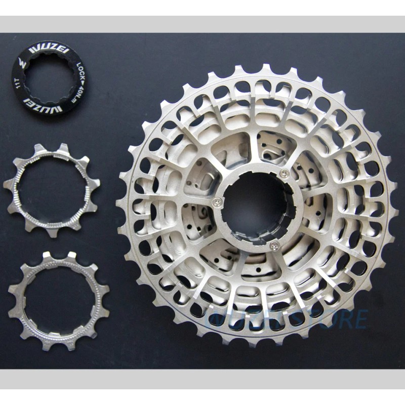 WUZEI Ultraleichte CNC Rennrad Kassette – 11/12-fach, 28–36T, kompatibel mit Shimano HG