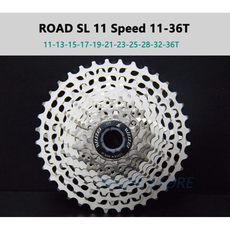 WUZEI Ultraleichte CNC Rennrad Kassette – 11/12-fach, 28–36T, kompatibel mit Shimano HG