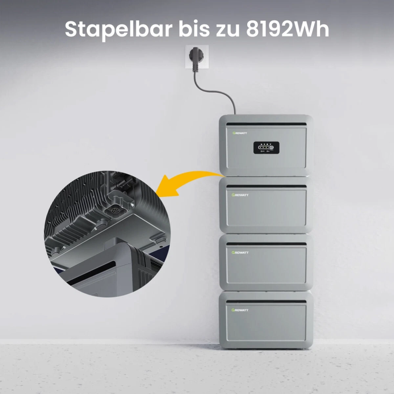 Growatt Speicher NEXA 2000 2kWh Li-Ion Akku für Balkonkraftwerk Solarspeicher