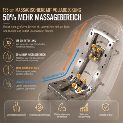 4D Massagesessel Zero Gravity Vollkörper Elektrisch Shiatsu Wärme USB YIJIE L50S