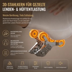 4D Massagesessel Zero Gravity Vollkörper Elektrisch Shiatsu Wärme USB YIJIE L50S