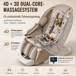 4D Massagesessel Zero Gravity Vollkörper Elektrisch Shiatsu Wärme USB YIJIE L50S