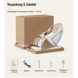 4D Massagesessel Zero Gravity Vollkörper Elektrisch Shiatsu Wärme USB YIJIE L50S
