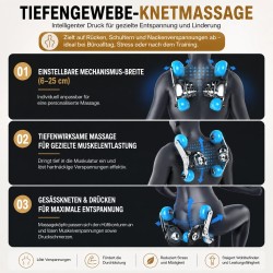 3D Massagesessel Zero Gravity Elektrisch Shiatsu Vollkörper Yijie L39 Max