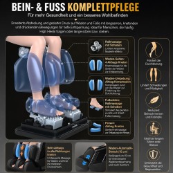 3D Massagesessel Zero Gravity Elektrisch Shiatsu Vollkörper Yijie L39 Max