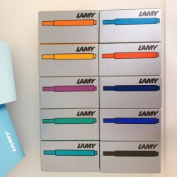 Lamy Patronen T10 Tintenpatronen Blau Rot Orange Grün Schwarz Mango Turmaline