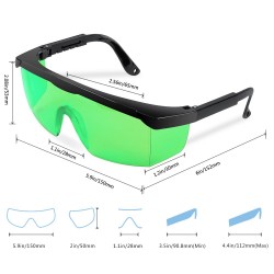 Huepar 603CG-BT grüner 3D Kreuzlinienlaser mit Teleskopstange Brille