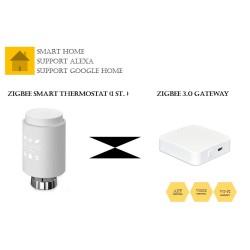 TUYA Zigbee Smart Heizkörperthermostat Digital Heizungsthermostat Set mit Gateway