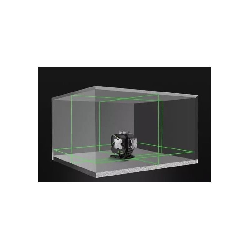 Huepar Set S04CG mit Wandhalterung Und Laserempfänger in SystemKoffer L-BOXX 136