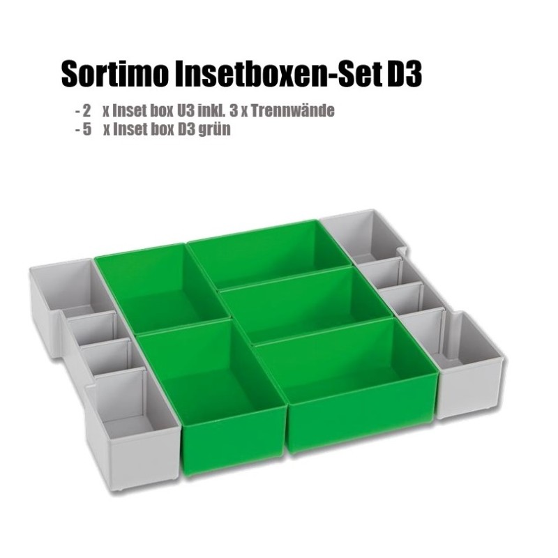 Insetboxen-Set D3 für Sortimo L-Boxx 102