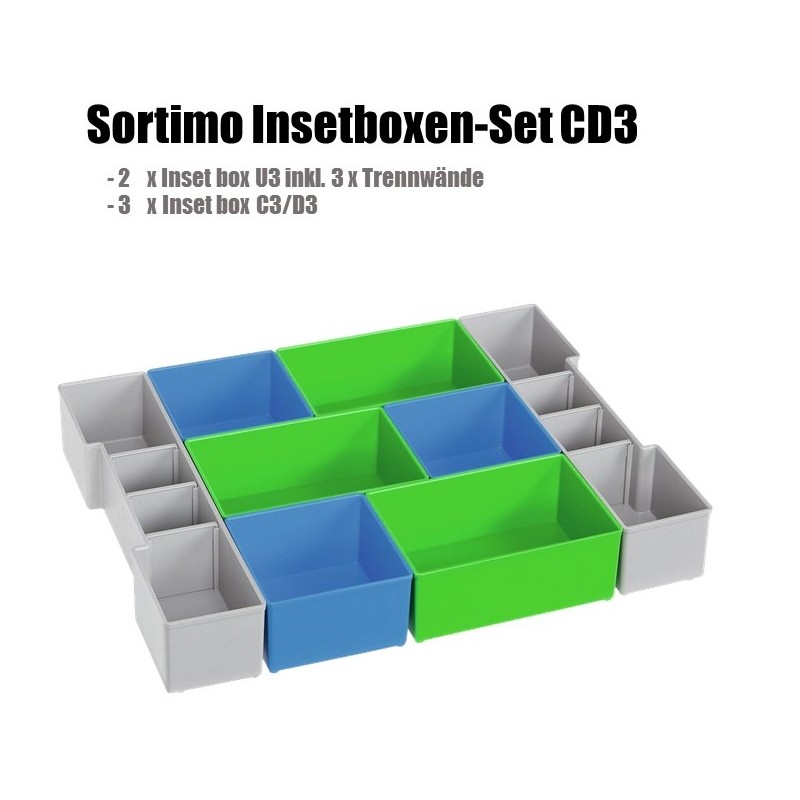 Insetboxen-Set CD3 für Sortimo L-Boxx 102