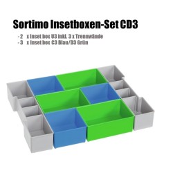 InsetBoxen CD3 und Deckeleinlage für die L-BOXX 102