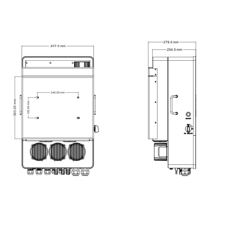 DEYE SUN-8K-SG04LP3-EU 8kW Hybrid Wechselrichter|2 MPPT