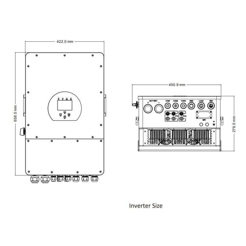 DEYE SUN-8K-SG04LP3-EU 8kW Hybrid Wechselrichter|2 MPPT