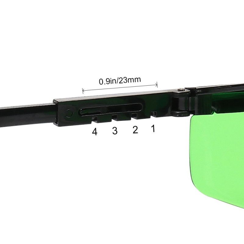 Huepar S04CG 4D Kreuzlinienlaser mit Fernbedienung im Koffer Mit Laser Detektor LR-5RG und Laser Brille