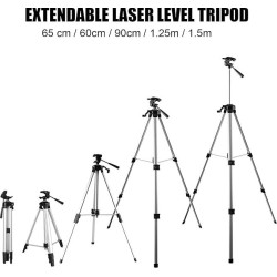 Huepar S04CG 4D Linienlaser in L-Boxx Set Mit Stativ TPD15 und Empfänger LR5RG