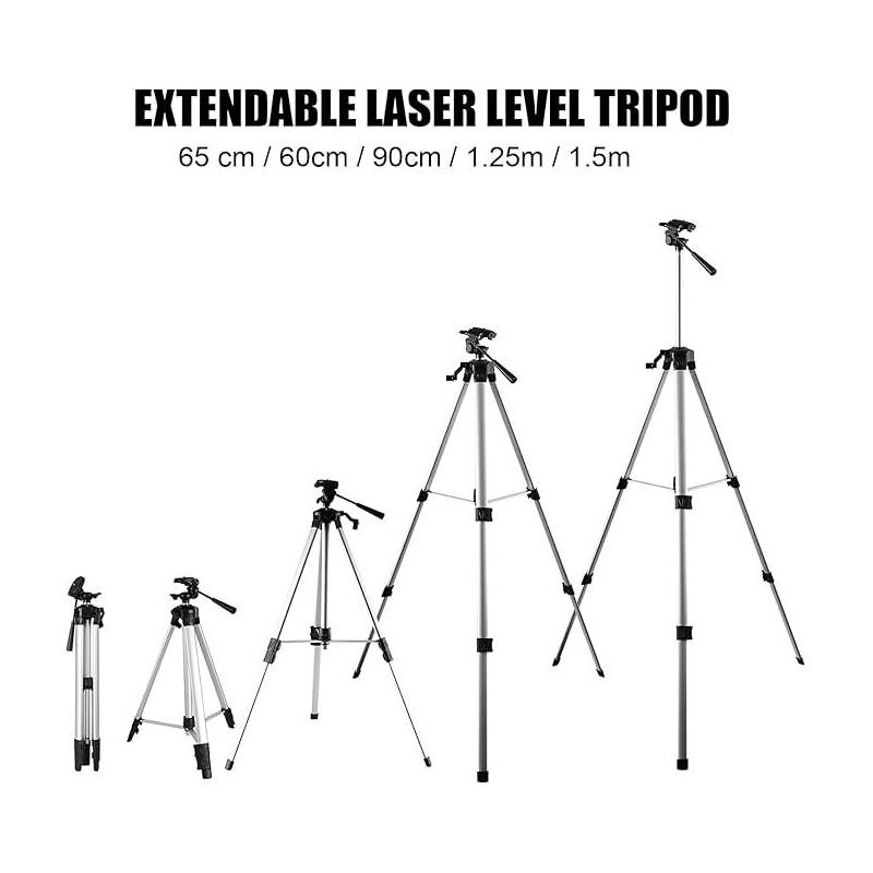 Huepar S04CG 4D Linienlaser in L-Boxx Set Mit Stativ TPD15 und Empfänger LR5RG