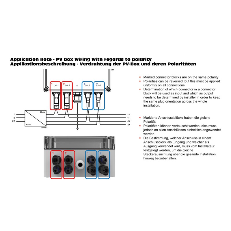 Eltropa EPVA T2-2MPP-2MC4 mit 1100V/mess, Verschraubung