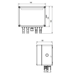 DC-Stringbox - Eltropa EPVA T2-2MPP-2MC4 mit 1100V/mess, Verschraubung