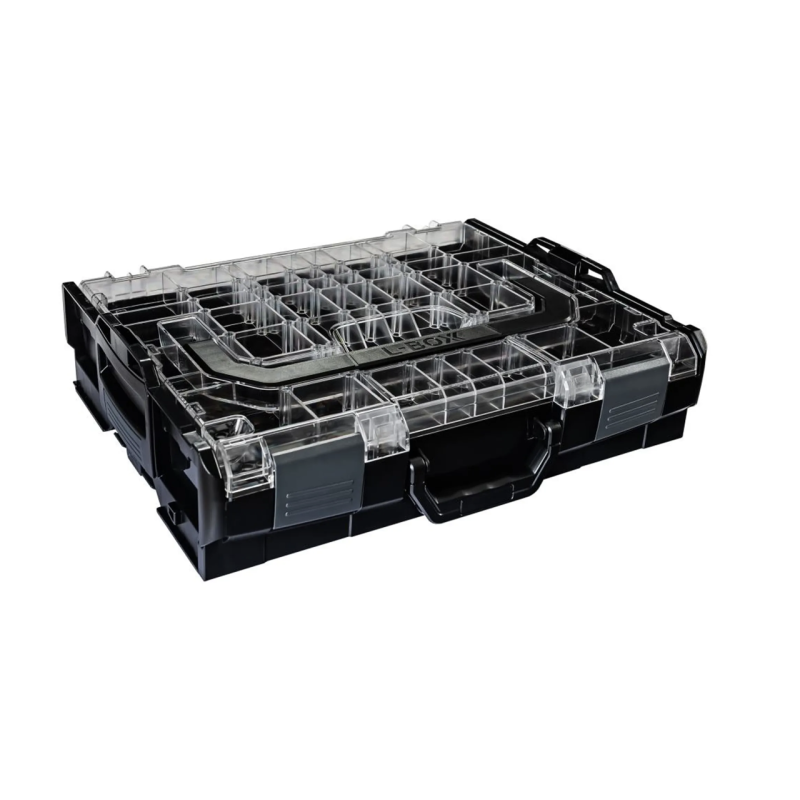 Bosch Sortimo Systemkoffer L-Boxx 102 Schwarz mit Transparentem Deckel mit Insetbox CD3